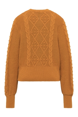 Kuschelige Strickjacke - ginger